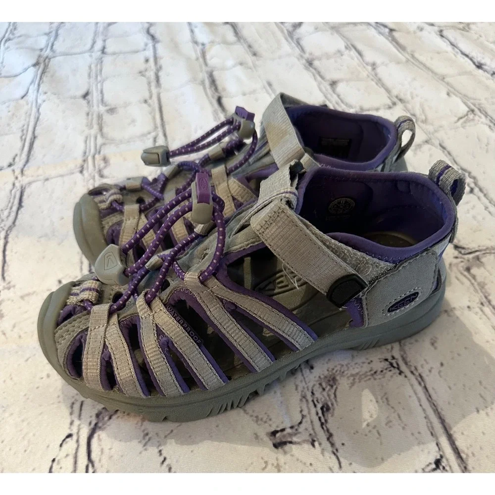 Girls keen‎ sandals size 13 gray purple